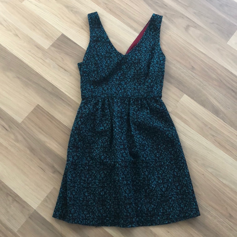 black blue iridescent party dress thic strap short